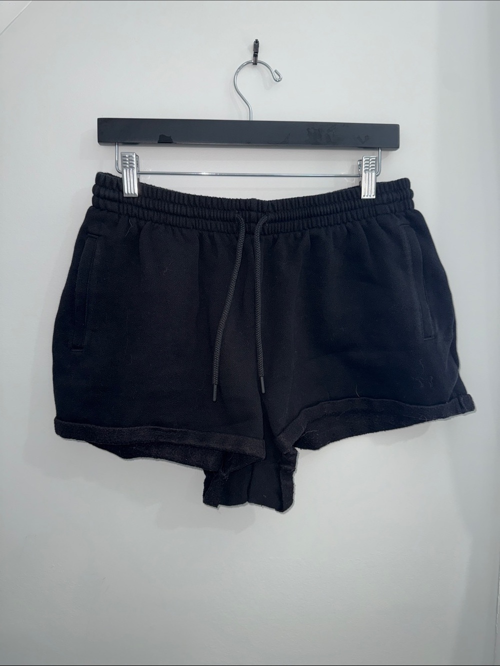 PINK Victoria's Secret Black Athletic Drawstring Shorts
